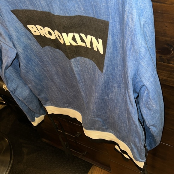 Defend Brooklyn DFBK oversized sweatshirt with awesome zipper detail size S - Picture 7 of 10